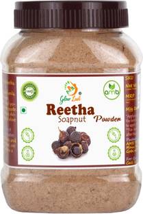 Glow Lush 100% Natural Reetha Powder for Hair Wash|Aritha|Soapnut Powder