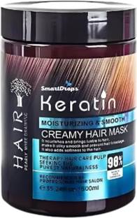 smartdrops Keratin Hair Mask for Moisturizing & Smooth Hair, (Pack of 1)