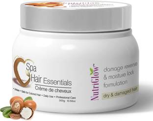 NutriGlow Spa Cream for Dry & Damaged Hair with Moisture Lock Formulation
