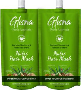 Glisna Natural Nutri Hair Mask with Rosemary,Methi Seeds for Dandruff,Anti-Hairfall 80g