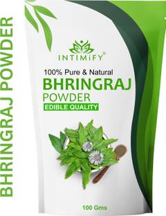 INTIMIFY 100% Natural Bhringraj Powder for hair growth for Men and Women