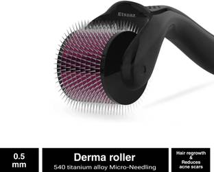 Etszaz Derma roller 0.5mm for hair & beard growth| 0.5 mm Titanium 540 micro needles