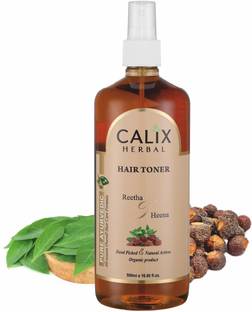 calix Herbal Organic & Ayurvedic Hair Toner Helps Hair Growth, Control Hair Fall, Deep Root Dandruff Control for Men & Women | All Hair Type