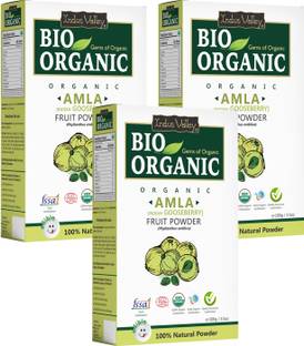 Indus Valley Bio Organic Pure Amla Powder - Triple Pack