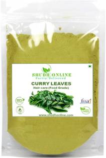 Shudh Online Organic Curry Leaves Powder for Hair Growth, Eating, Food, Skin Brightening (Fresh Kari Patta Leaf, Karuveppilai powder)