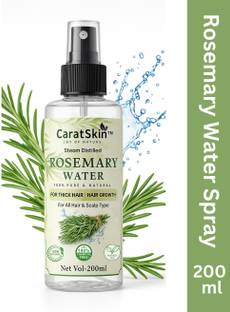 caratskin Rosemary Water 100% Pure Steam Distilled Natural Scalp & Skin Toner