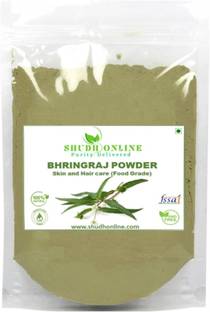 Shudh Online Organic Bhringraj Powder for Hair Growth, Eating and Skin (100% natural leaves, Eclipta alba, Bringraj Powder, Bhringrajasava, Bringaraja)