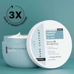 BARE ANATOMY Damage Repair Hair Mask | With Coconut Milk | Adds Shine & Strengthens Hair