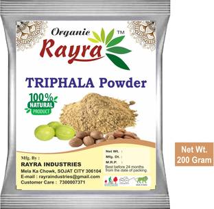 rayra 100% Natural Organic Triphala Powder For All Hair Types