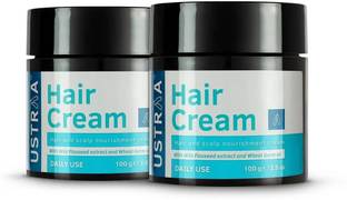 USTRAA Hair Cream - 100 g x 2 | For Daily Use with Light Hold- Style & Nourishment