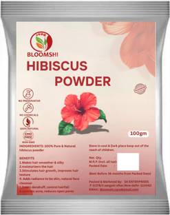 BLOOMSHI 100 % Pure & Natural Hibiscus Powder