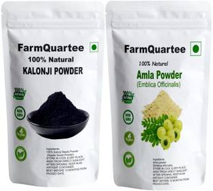 FarmQuartee Hair Care Combo Of Amla Powder & Kalonji(Black Cumin) Powder Combo Pack of 2