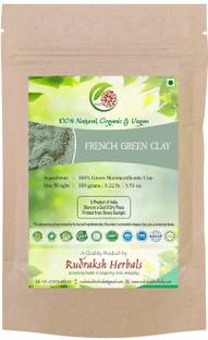 RUDRAKSHHERBALS French Green Clay 100% Montmorillonite Powder
