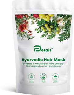DPetals Ayurvedic Hair Mask, Natural & Chemical-Free