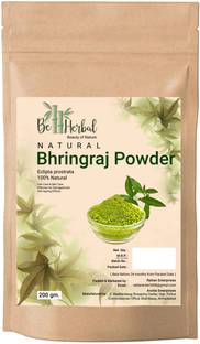 BE HERBAL Bhringraj Powder for Hair Growth & Anti Aging Effects| 200% Natural & Organic