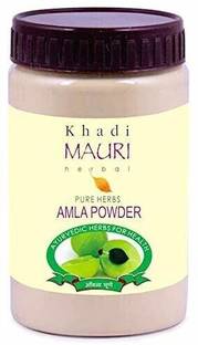 Khadi Mauri Herbal Amla Powder - Ayurvedic Treatment for Damage-Repair & Nourishment - Ideal for Hair & Skin - 200 g