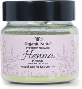 Organic Netra Henna Powder for Hair Colour, Natural Care for Lustrous Hair , Treats Scalp