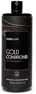 Pureluxe Gold Conditioner with 24K Gold, Almond & Coconut Oil for Ultra Shine Hydration