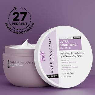 BARE ANATOMY Ultra Smoothing Hair Mask | Smoothens Hair | For Dry & Frizzy Hair