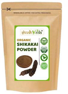 Shudhveda Organic Shikakai Powder for Frizzy, Soft & Shiny Hair (500 Grams) | Acacia