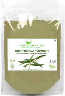 Shudh Online Organic Bhringraj Powder for Hair Growth, Eating and Skin (100% natural leaves, Eclipta alba, Bringraj Powder, Bhringrajasava, Bringaraja)