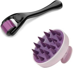 ESZAZX Premium Derm Roller with scalp brush ( true hair care combo ) Hair Regrowth