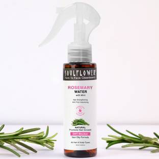 Soulflower Rosemary Water Spray for Hair Growth| Mist for Hair Fall Control