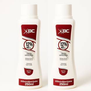Xbs Cream Developer 12% 40 Volume Twin Pack (2 x 250ml) Strong Hydrogen Peroxide