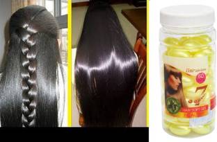 HUZURLU Dandruff free hair Fall controlled healthy hair CAPSULE YELLOW