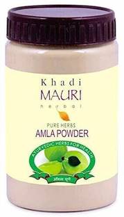 Khadi Mauri Herbal Amla Powder - Ayurvedic Treatment for Damage-Repair & Nourishment - Ideal for Hair & Skin - 200 g
