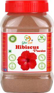 Glow Lush 100% Pure & Natural Hibiscus Powder for Hair, Face