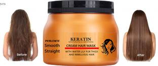 PERLENTE Professional Keratin Moisturizing & Smooth Hair Mask Cream