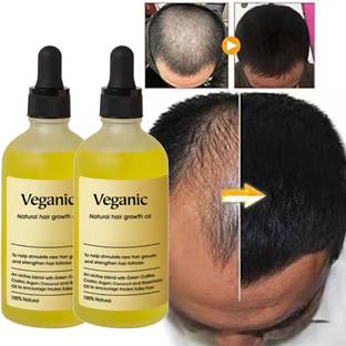 Veganic Natural Hair growth oil for Stress Relief Strong Hair Hair Oil