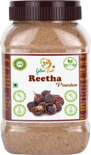 Glow Lush 100% Natural Reetha Powder for Hair Wash|Aritha|Soapnut Powder