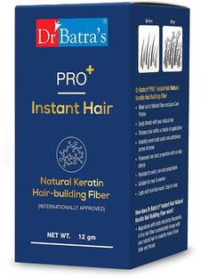 Dr Batra's Pro+Instant Hair Keratin Building fibre(Internationally Approved)- Black -12g