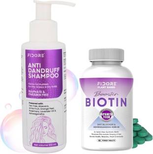 FIDORE Anti Dandruff kit | Reduces Up to 100% Dandruff and Strengthens Hair
