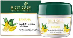 Biotique Advanced Organics Banana Deeply Nourishing Hair Mask for Normal to Dry Hair, 175g
