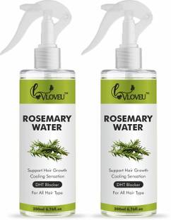VLOVEU Rosemary Water for Hair Growth, Hair Fall Control & Frizzy Hair - 200 ML X 2-