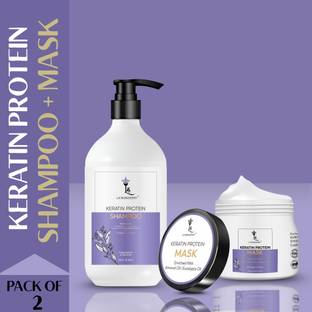 La'bangerry Keratin Protein Hair Shampoo & Mask with Almond & Eucalyptus Oil for Silky Hair