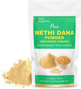 MINT ORGANICS Methi Powder For Hair Growth, Fenugreek Powder (Methi Dana Powder) For Hair