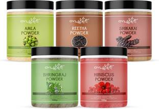 OYL Amla, Reetha, Shikakai, Bhringraj & Hibiscus Powder For Hair Care (100g Each)