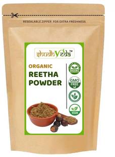 Shudhveda Organic Reetha Powder For All Type Of Hair (500 Grams) | Soapnut/Aritha/Reetha