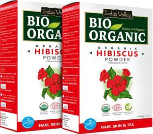 Indus Valley 100% Organic Hibiscus Powder - Twin Pack