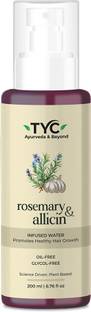 Tyc Rosemary & Allicin Water Hair Spray | Hair Mist for Hair Fall Control & Growth |