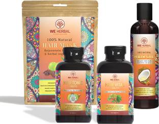 We Herbal Hair Care Combo 100% Natural Solution For All Hair Problems