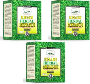 खादी ओर्गेनिक Herbal Black Mehndi For gives your hair a rich, warm black hue. Nourishing the hair deeply, it makes them soft, shiny, luxuriant look.