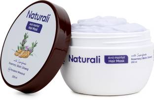 Naturali Anti-Hairfall Hair Mask With Rosemary, Ginseng & Biotin|No Paraben & Mineral Oil