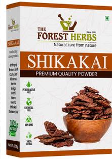 Forest Herbs 100% Natural Organic Shikakai Powder For Conditioning Shining Hair Care