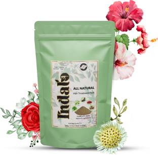 Indalo All-Natural Hair Treatment Pack, 100% Pure, Bhringraj and Shikakai for Hair Care