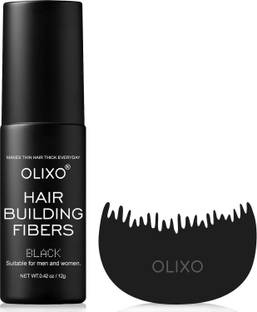 OLIXO hair fiber black hair fiber black soft Hair Volumizer hair fiber black